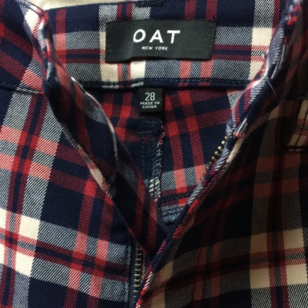 OAT Already Checked Cropped Plaid Pants Punk Ska